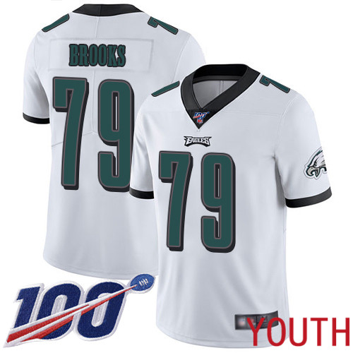 Youth Philadelphia Eagles #79 Brandon Brooks White Vapor Untouchable NFL Jersey Limited Player Season->youth nfl jersey->Youth Jersey
